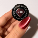 Vernis Semilac nº738 (Cherry Choco Jelly Gloss)