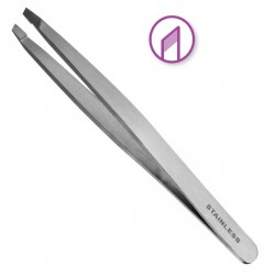 Inox tweezers oblique point | Official distributor of Pollié. Speci...