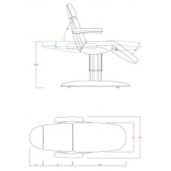Electric beauty bed Vome (3 motors) | Official distributor of WEELK...