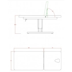 Electric beauty bed Trapp (2 motors) | Official distributor of WEEL...