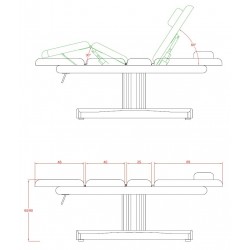 Camilla eléctrica Ulna (3 motores)