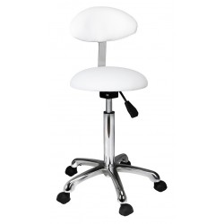 Hydraulic stool with backrest Practi+