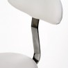Round-shaped stool with backrest Saturne+ | Official distributor of...