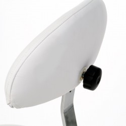 Round-shaped stool with backrest Saturne+ | Official distributor of...