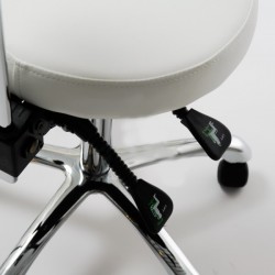 Hydraulic stool with backrest Rhoda | Official distributor of WEELK...