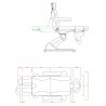 Electric podiatry bed Tarse | Official distributor of WEELKO. Speci...