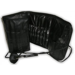 32 brushes leather case