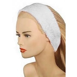 Cinta de pelo rizo blanca, 100% algodón, perfecta para tratamientos.