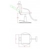 Hydraulic make-up chair Platy | Official distributor of WEELKO. Spe...