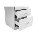 Table de manucure Digit en bois laqué blanc