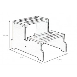 Wooden ladder Dion | Official distributor of WEELKO. Special prices...