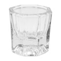 Godet Dappen en verre pour mélanger teintures et autres produits cosmétiques.