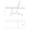 Electric beauty bed Cervic (1 motor)