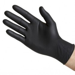 Black nitrile gloves 100 u.