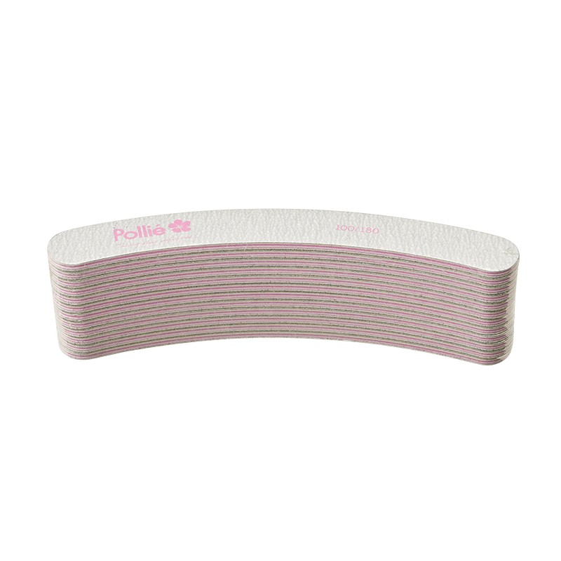 Pack 12 limas curvas 100/180 zebra | Official distributor of Pollié...
