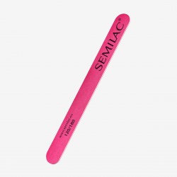 Semilac straight wooden PINK 120/180 nail file | Official distribut...
