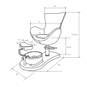 Chaise de pédicure Crem | Distributeur officiel de WEELKO