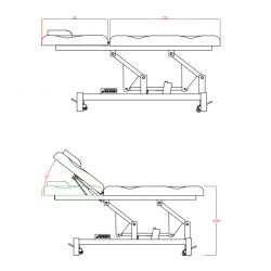 Electric beauty bed Minos (1 motor) | Official distributor of WEELK...