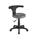 Tabouret avec dossier Ergo (gris) | Distributeur officiel de WEELKO