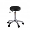 Flat round stool Saturne (black) | Official distributor of WEELKO. ...