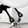 Hydraulic stool with backrest Koren (grey) | Official distributor o...