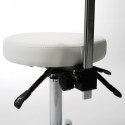 Tabouret avec dossier Rhoda (gris) | Distributeur officiel de WEELKO