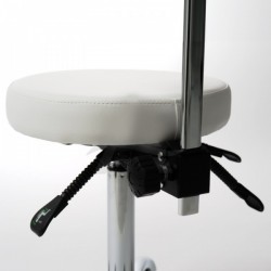 Hydraulic stool with backrest Rhoda (grey) | Official distributor o...