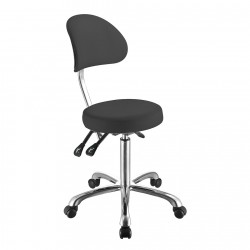 Hydraulic stool with backrest Rhoda (grey) | Official distributor o...