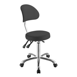 Tabouret avec dossier Rhoda (gris)