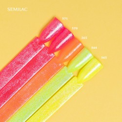 Semilac T18 Top No Wipe Sparkling Blue 7ml | Official distributor o...