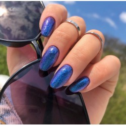 Semilac T18 Top No Wipe Sparkling Blue 7ml | Official distributor o...