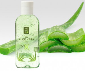 Crema de aloe vera para después depilación