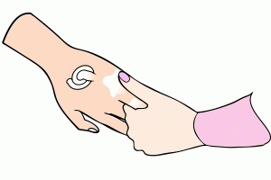 Exfoliación manos antes manicura 4