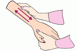 Exfoliación manos antes manicura 8