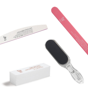 Files and nail buffers for manicure and pedicure