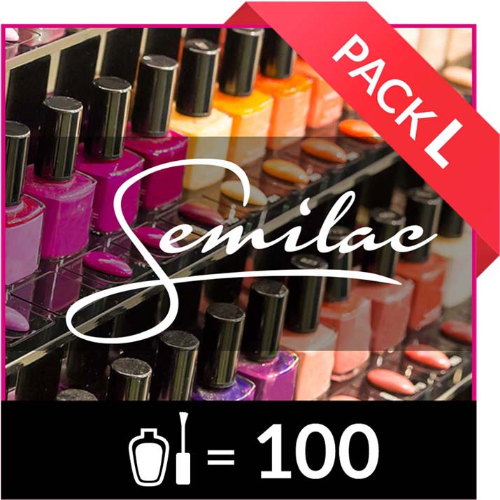 Pack 100 semi-permanent nail polish