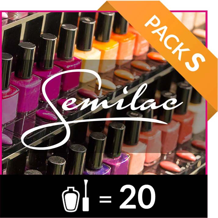 Pack 20 vernis  semi-permanents manucure